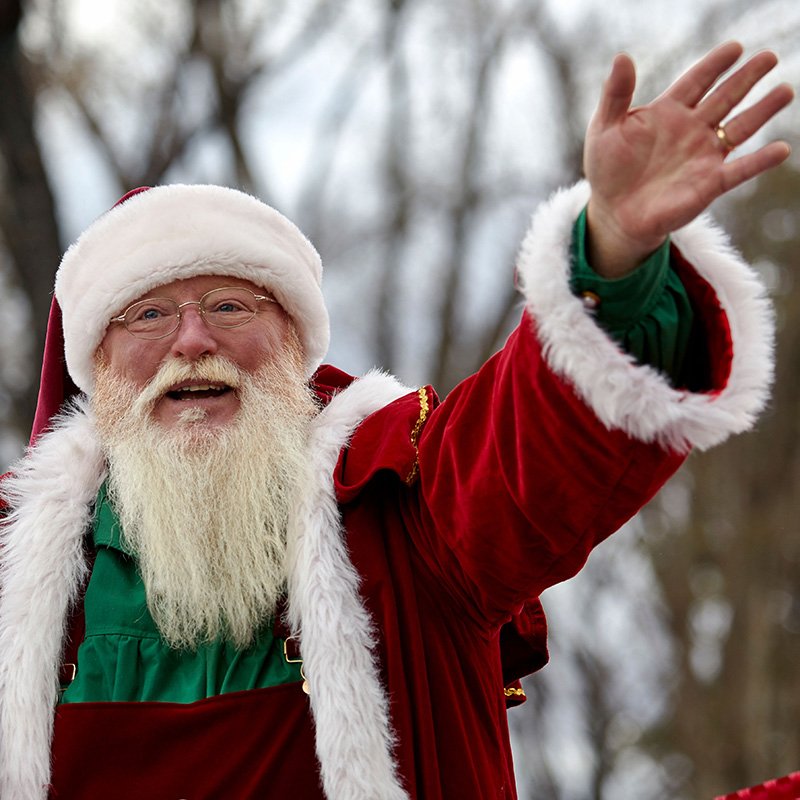 Santa waving